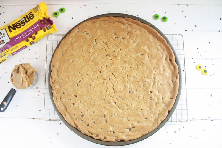 Halloween Candy Cookie Pizza