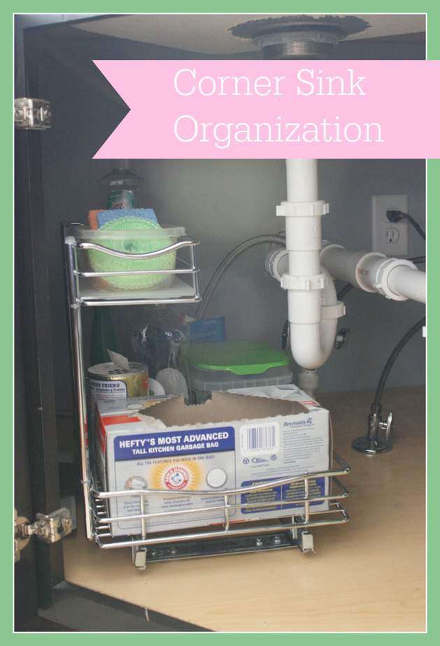 Corner Sink Organization • diy mama