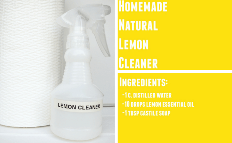 Homemade Natural Lemon Cleaner Recipe