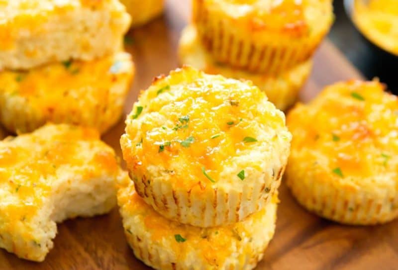 cheesy cauliflower muffins recipe