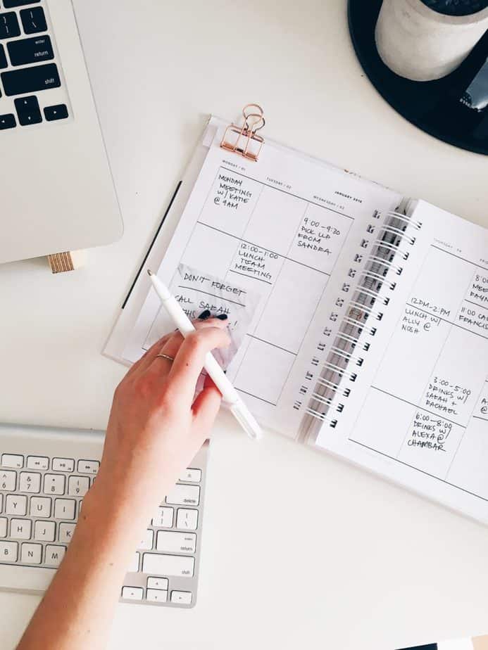 Use a planner to achieve goals and get out of a funk