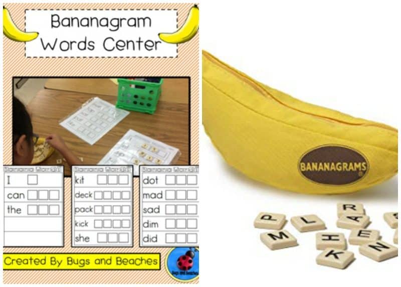 bananagram- quiet activities for preschoolers- DIY Mama