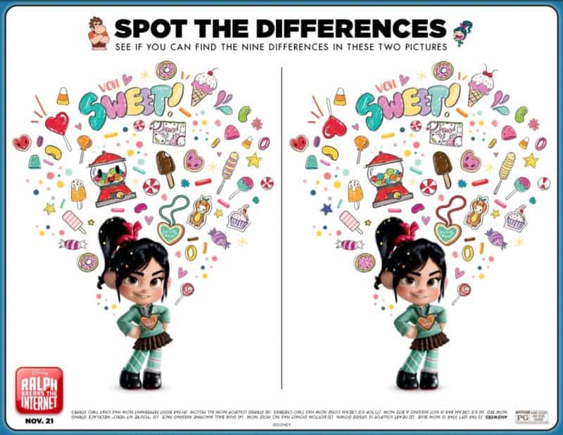 Ralph Breaks the Internet-Spot the Difference- DIY Mama
