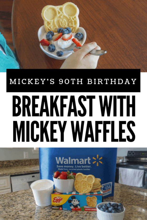 Because what is better than waffles AND Mickey?! Nothing in our family. I was excited to partner with Eggo, Disney and Walmart to celebrate Mickey's 90th Birthday with a nutritious treat. How do you eat your Eggo Waffles? #EggoAndDisney #LoveMyEggo