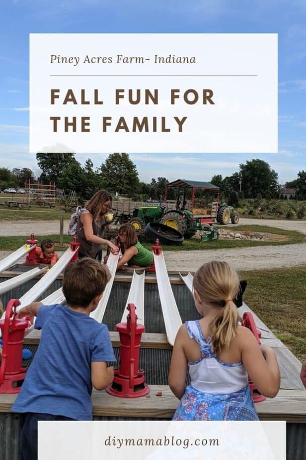Fall fun for the family at Piney Acres Farms in Indiana. Activities include hay rides, pumpkin patch, jump pad, kid zone games, corn maze and haunted loft.